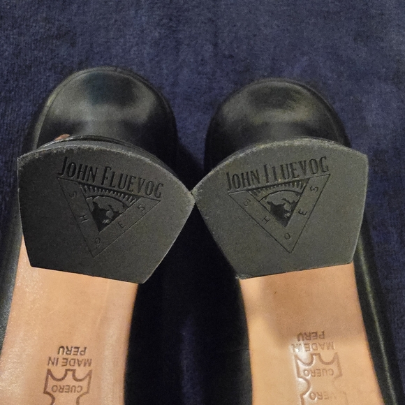 Fluevog Desmond Heels Size 8m5 Pumps Black - Picture 4 of 16